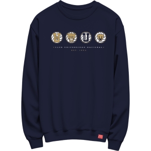 legendco crewneck 4 logos azul