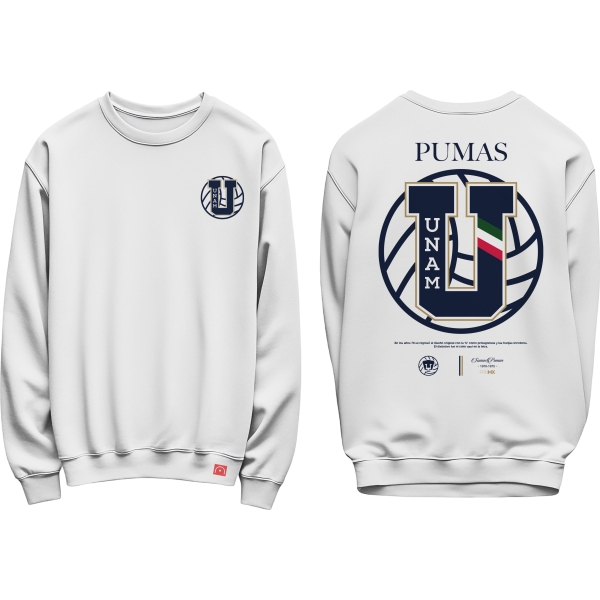 legendco crewneck años 70 blanco