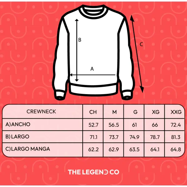 legendco medidas crewneck