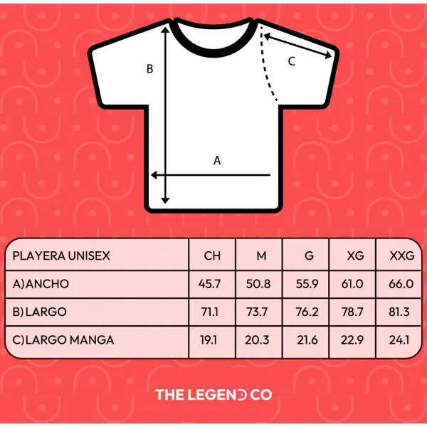 legendco medidas hombre